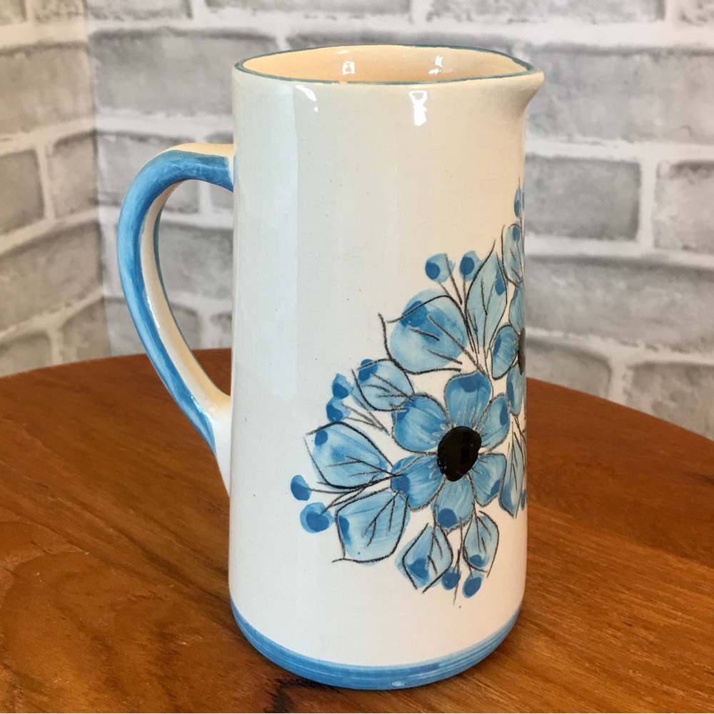 Vintage Handmade Mexican Ceramic Pitcher